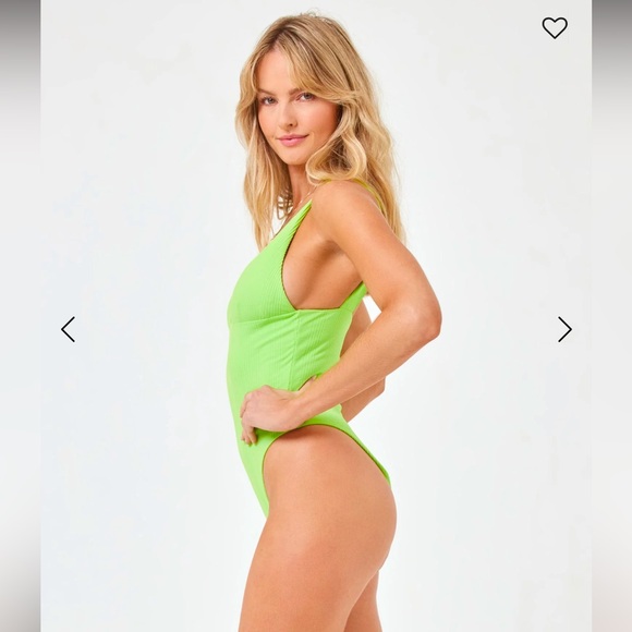 NWT L*Space Katniss One Piece Swimsuit Cucumber sz.S - Picture 4 of 8